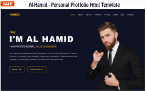 Hamid - Personal Protfolio Landing Page Template