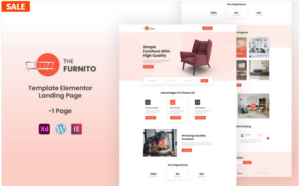 The Furnito - Furniture Services Ready to use Elementor Template Landing Page(m)