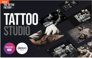 The Tattoo Factory - Elementor Pro Tattoo Studio Kit(m)