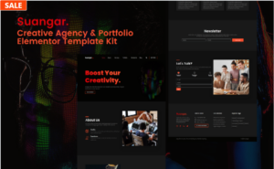 Suangar – Creative Agency & Portfolio Elementor Template Kits(m)