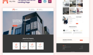 Sky Villa - Single Property Elementor Landing Page(m)