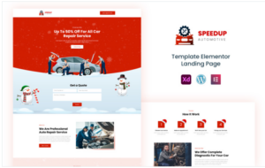 Speedup Automotive - Car Repair Service Ready to use Elementor Template(m)