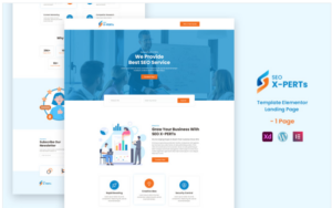 SEO X-Perts - Seo Services Ready to use Elementor Landing Page Template(m)