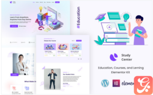 Study Center Education Ready to Use Elementor Kit(m)