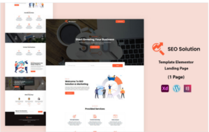 SEO Solution Ready to Use Elementor Landing Page Template(m)
