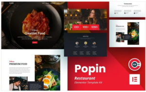 Popin - Restaurant Template - Elementor Kit(m)