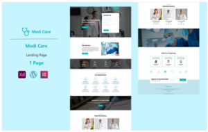 MediCare Medical Services Ready to use Elementor Landing Page Template(m)