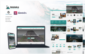 Maleka - Adventure Travel Agency Wordpress Elementor Template Kit(m)