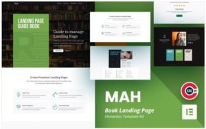 MAH - Book Landing Page Elementor Kit(m)