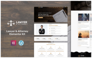 Lawyer & Attorney Law Firm - Law Elementor Kit(m)