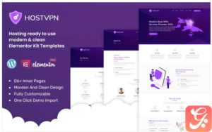 HOSTVPN - Hosting Company Ready to Use Elementor Kit(m)