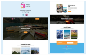 Happy Journey - Tours and Travels Elementor Template(m)