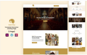 God's Way - Church Elementor landing Page Template(m)