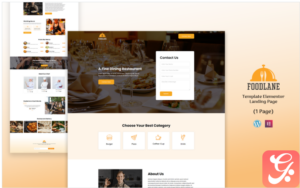 FoodLane - Restaurant Services Elementor Landing Page(m)