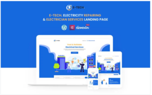 E-Tech Electric Services - Ready to use Elementor Template(m)