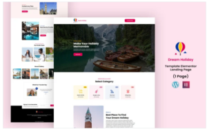 Dream Holidy - Tour and Travel Services Elementor Template(m)