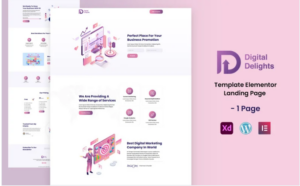 Digital Delights - Digital Services Ready to Use Elementor Template(m)