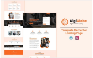 DigiGlobe - Digital Business Services Elementor Template Landing Page(m)