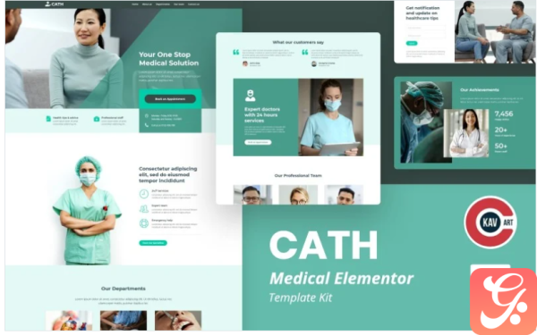 Cath - Medical Elementor Template Kit