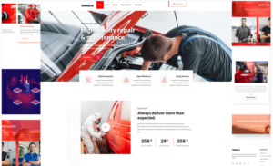 Carzus - Car Repair -Landing Page Template Kit(m)