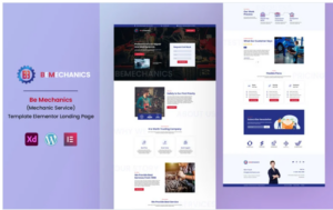 Bemechanics Ready to use Elementor Landing Page(m)