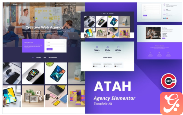 Atah - Agency Template - Elementor Kit(m)