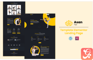 Asan Yoga - Health and Fitness Elementor Template(m)