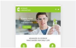 Science Lab Responsive Newsletter Template