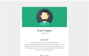Personal Page Responsive Newsletter Template