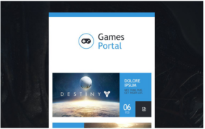 Game Portal Responsive Newsletter Template