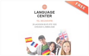 Free Language School Newsletter Template