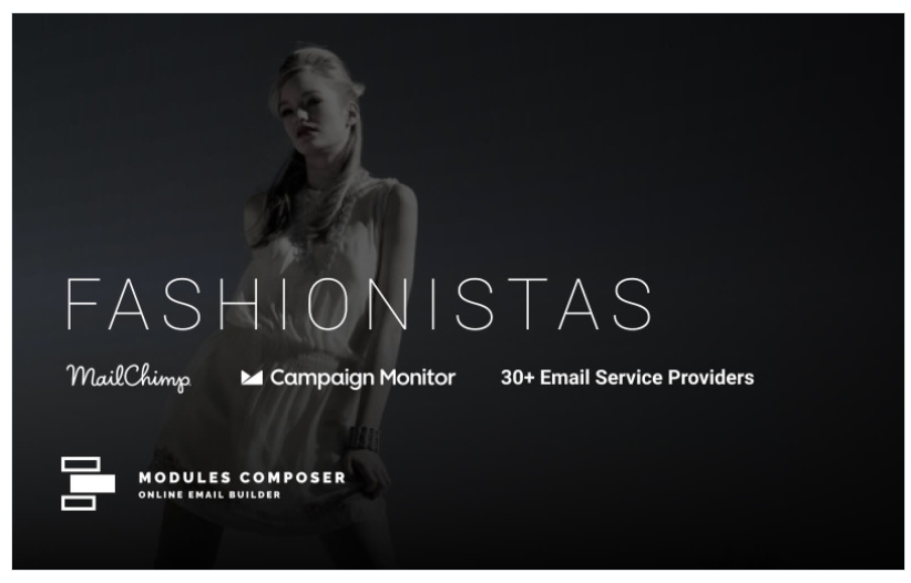 Fashionistas - Email with Online Builder Newsletter Template