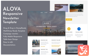 Alova - Travel Email Newsletter Template