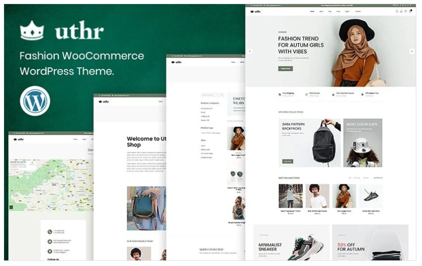 Uthr - Fashion FREE WooCommerce Theme