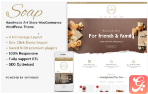 Soap - Handmade Art Store WooCommerce WordPress Theme