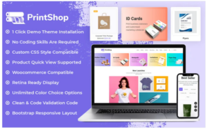 Printzy - Printing Store & Design Service WooCommerce Elementor Theme