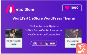 Metro Store Free - Fashion Store WooCommerce Theme