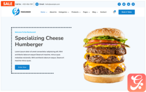 Makanan - Restaurant and Online Food Store WordPress Theme