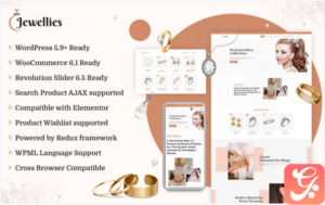 Jewellies - Online Jewellery Shopping Elementor Woocommerce Theme