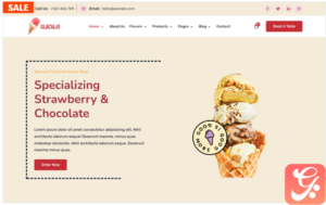 Glaciajo - Ice Cream Shop WooCommerce and WordPress Theme