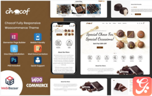 Chocof - Chocolate Sweets & Candy WordPress Elementor Theme