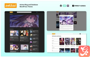 ZETTAI - Anime Blog and Database WordPress Theme