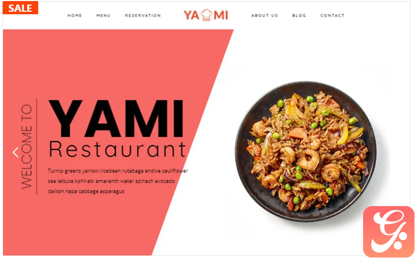 Yami - Foods & Restaurant WordPress theme