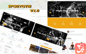 Wordpress Sport Landing Template Bootstrap Sportgym V2.0 - Cool Solution For Fitness And Not Only