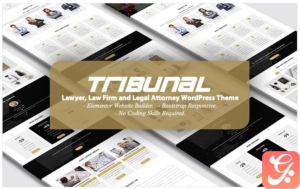 TRIBUNAL - Lawyer, Law Firm and Legal Attorney Landing Page WordPress Theme