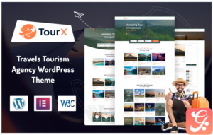 TourX - Travels Tourism Agency WordPress Theme