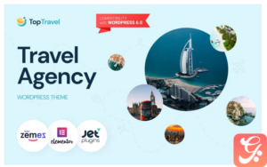 TopTravel - WordPress Theme Travel Agency Booking Template