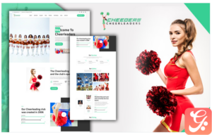 Tomaar-Cheeders Cheerleading Team Landing Page WordPress Theme