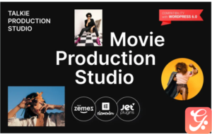 Talkie Production Studio Movie WordPress Theme