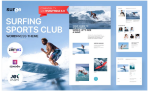 Surge - Surfing Sports Club WordPress Theme